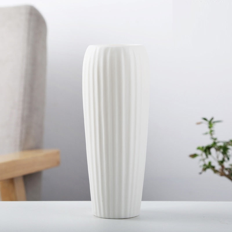 Modern White Ceramic Vase