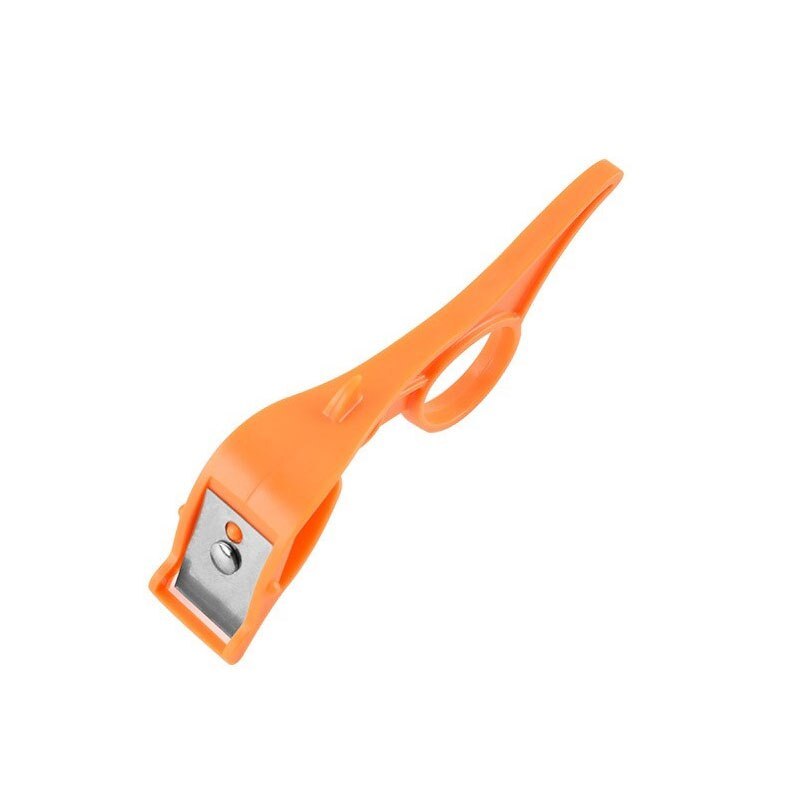 Multifunctional Fruit Peeler in orange, peeling an apple 