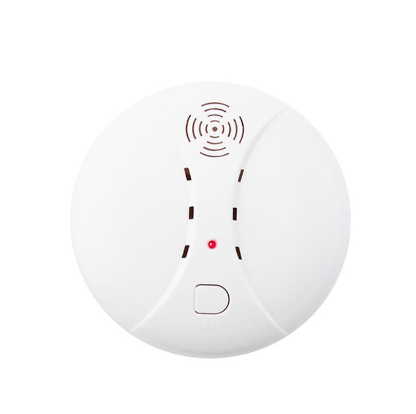 White, round Independent Smoke Alarm with a visible test button